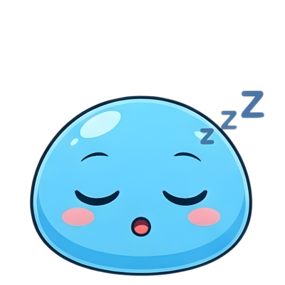 Hatchi fast asleep